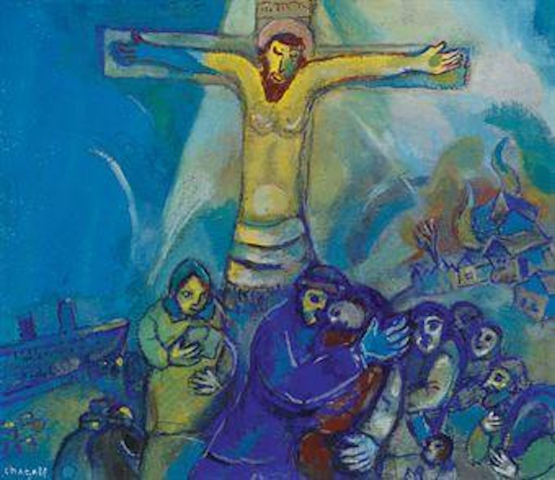 Le Christ en jaune by Marc Chagall