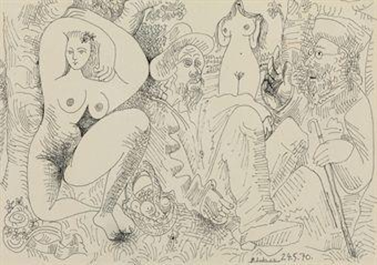 Le déjeuner sur l'herbe by Pablo Picasso