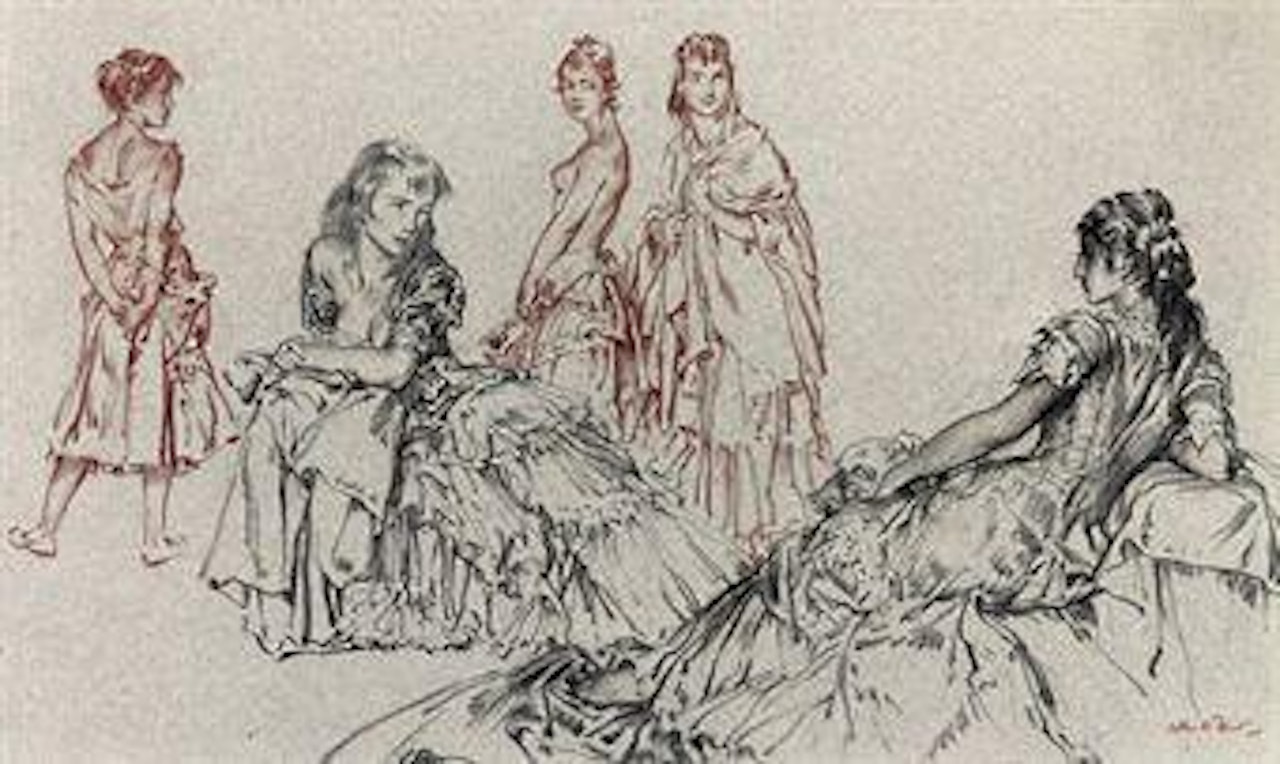 Studies Of Gypsies by William Russell Flint