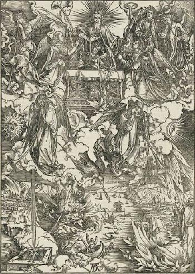 The seven angels with the trumpets by Albrecht Dürer