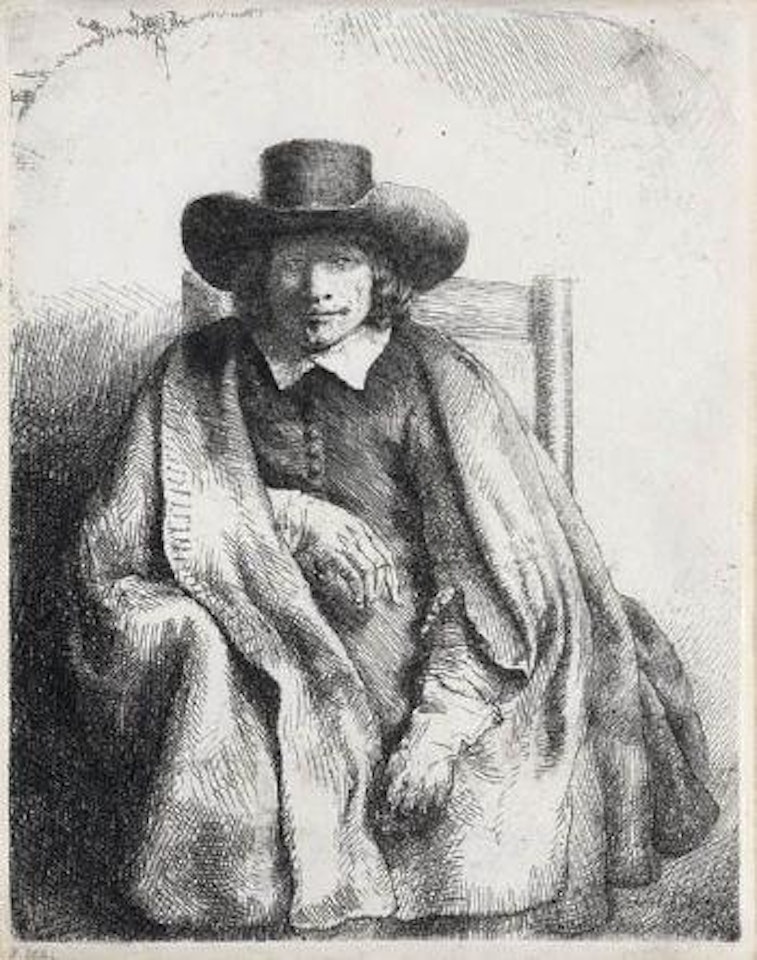 Clement de Jonghe, Printseller by Attributed to Rembrandt Harmensz van Rijn