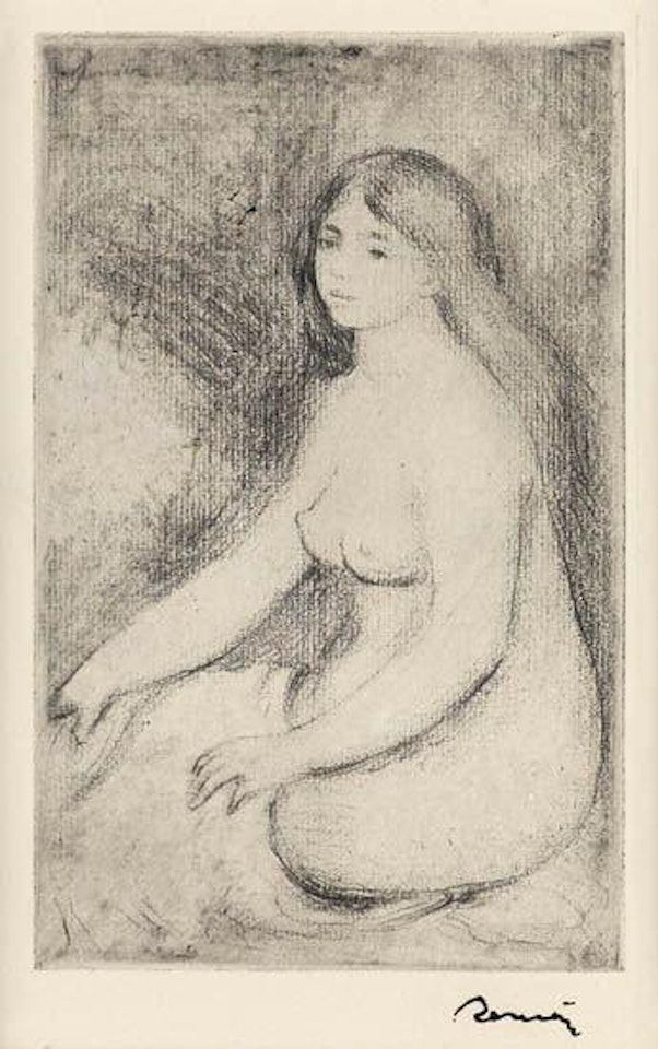 Baigneuse assise by Pierre-Auguste Renoir