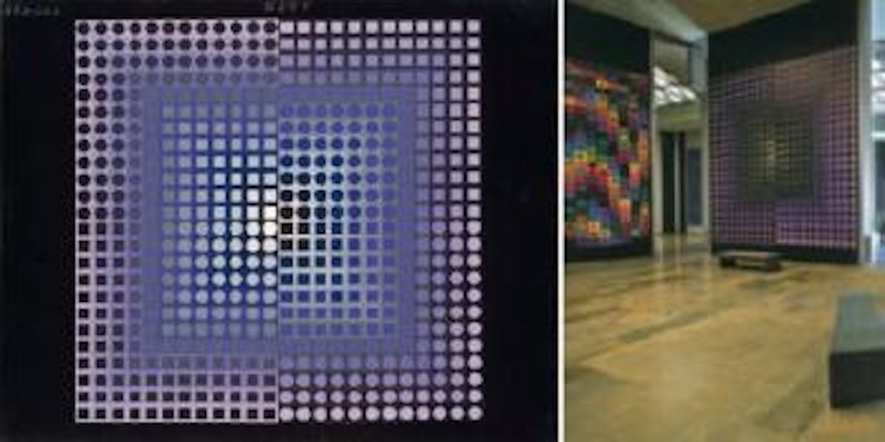 Kod-lila by Victor Vasarely