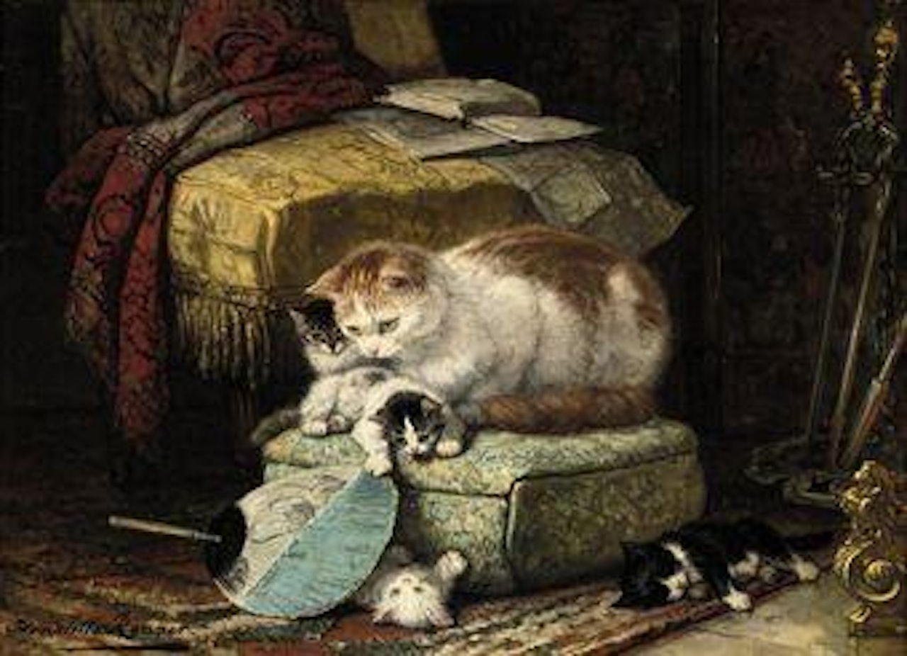 Hide and Seek by Henriette Ronner-Knip