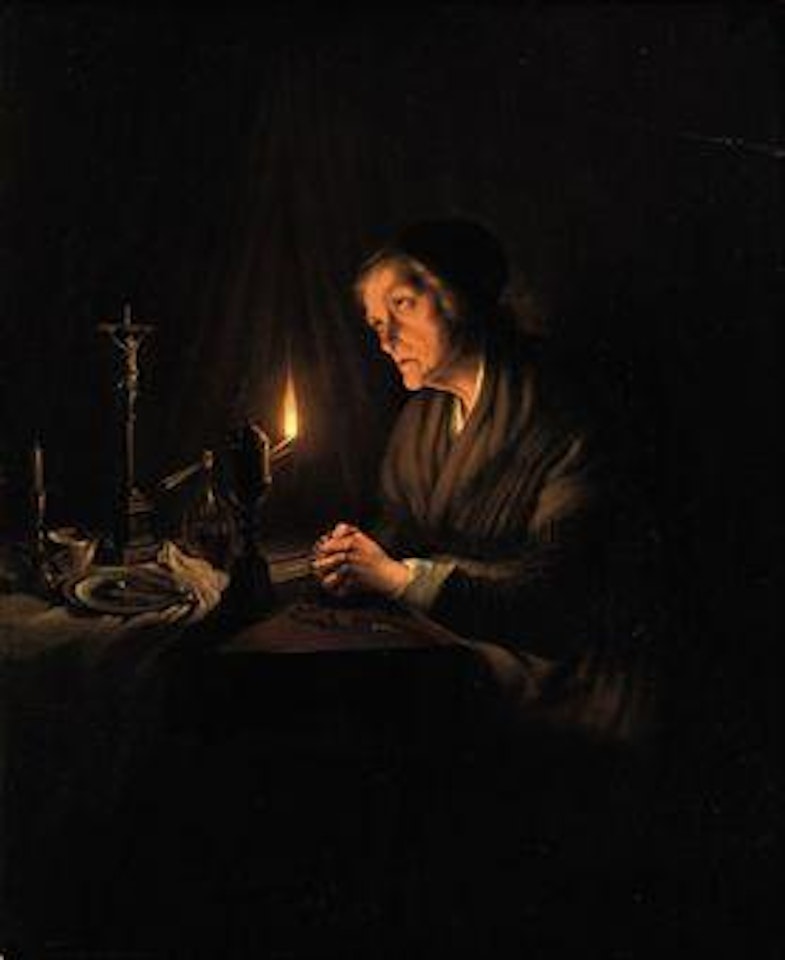 The evening prayer by Petrus van Schendel