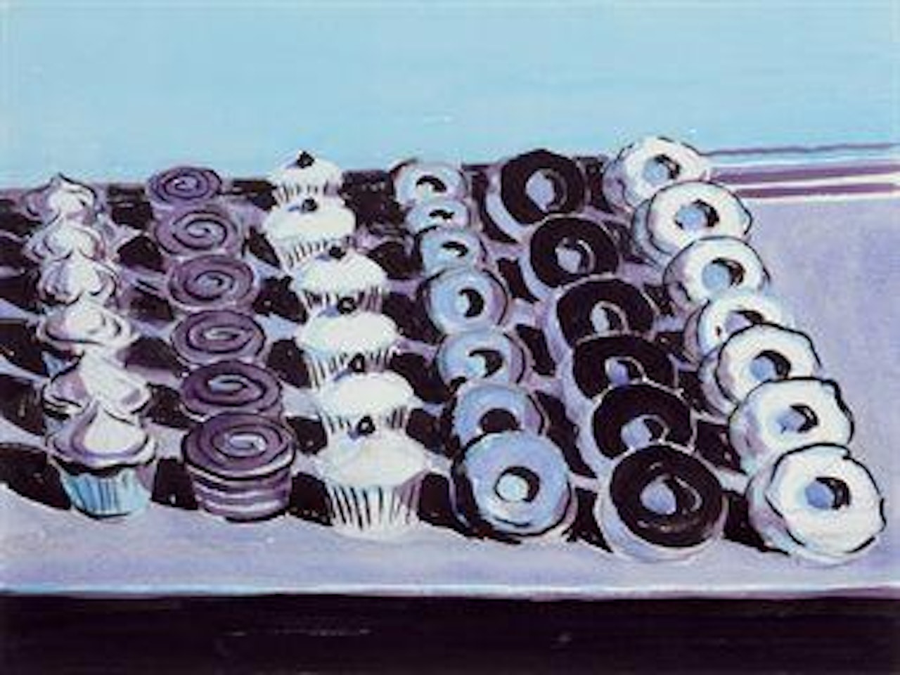 Donuts and Cupcakes by Wayne Thiebaud