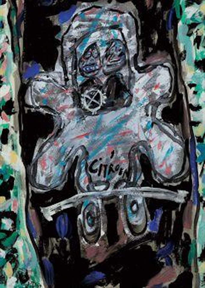 CitroÃ«n blanche a la route noire by Jean Dubuffet