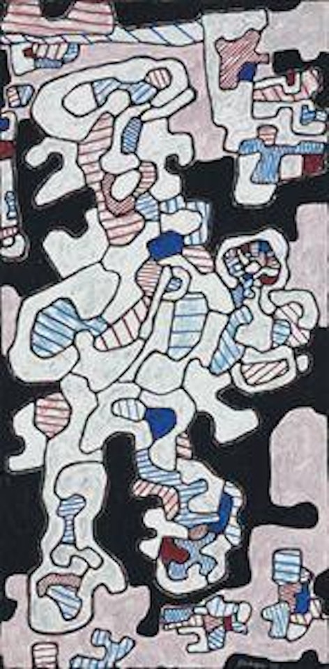 Le porteur d'horloge by Jean Dubuffet