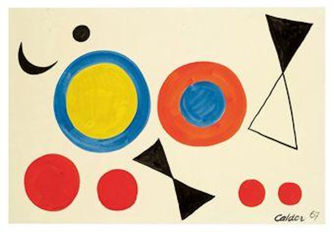 Hourglass and Target by Alexander Calder