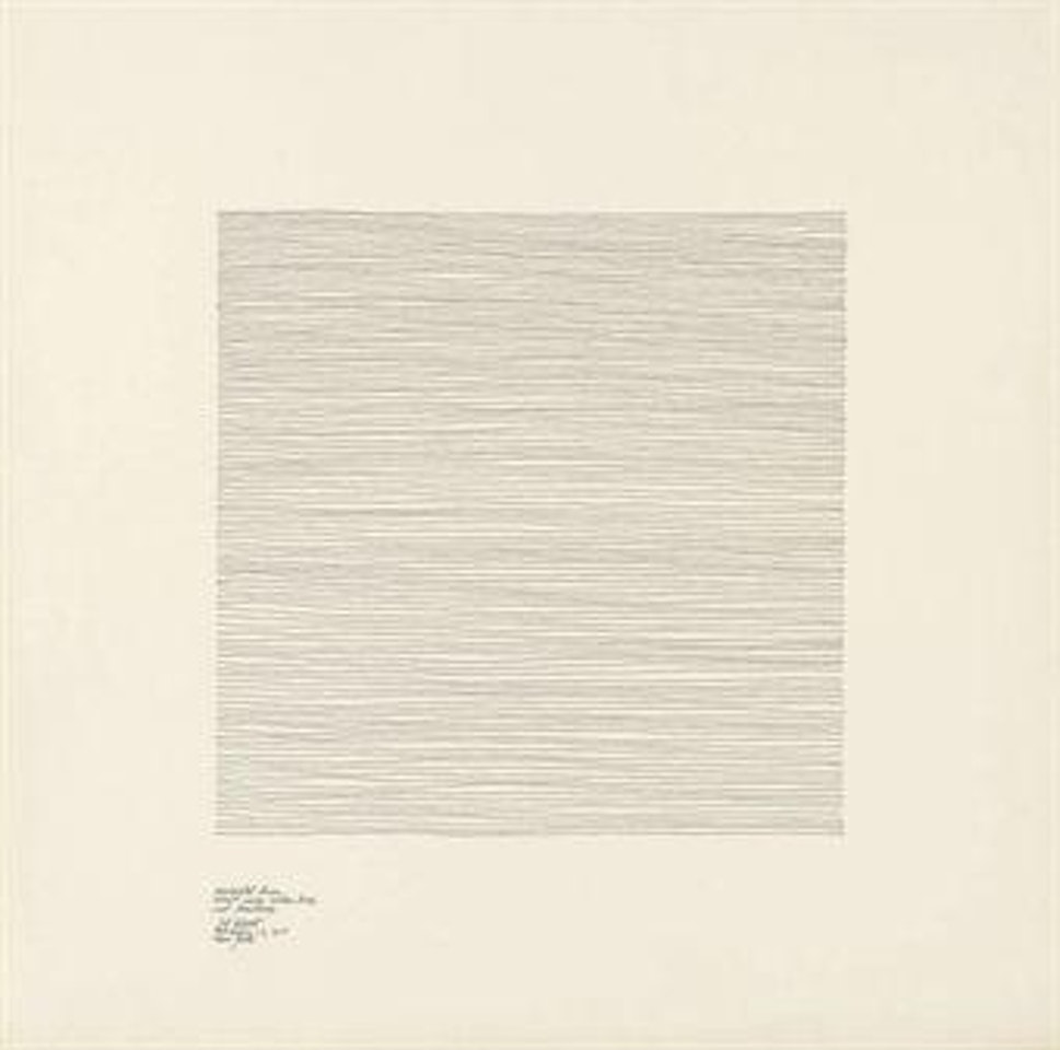 Horizontal Lines About Nine Inches Long, Not Touching by Sol LeWitt