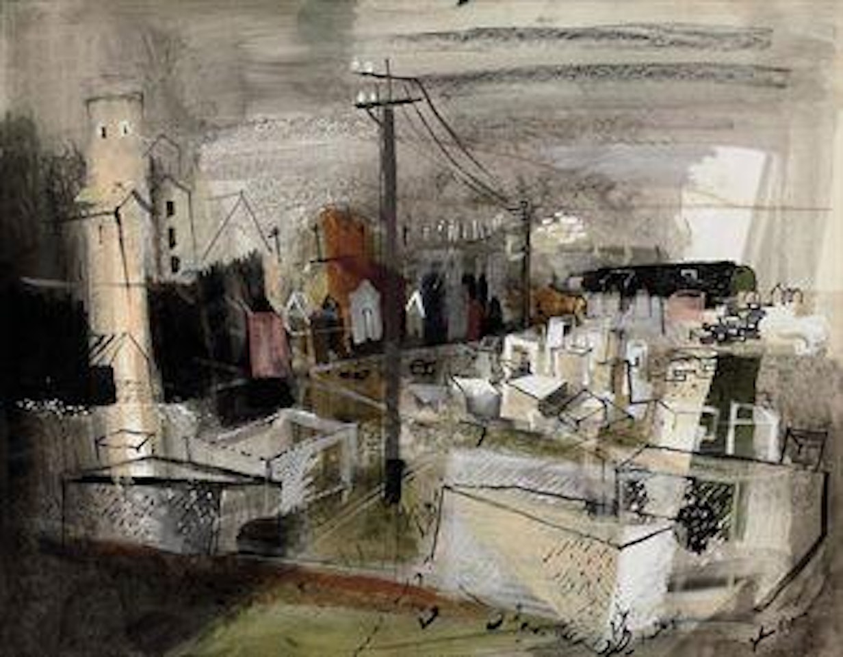 Portland Stone, quarry perspective by John Piper