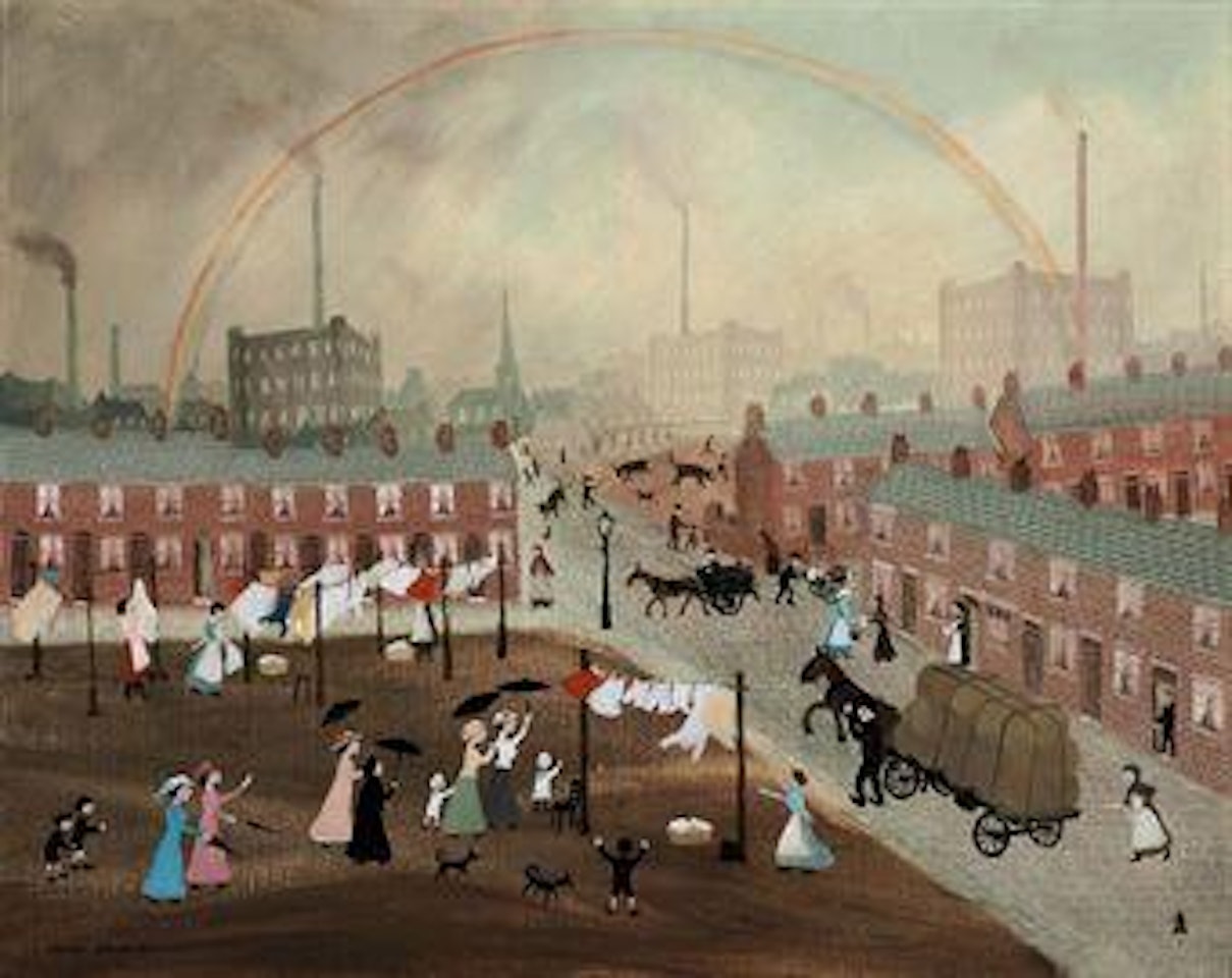 We were caught in an April shower by Helen Bradley