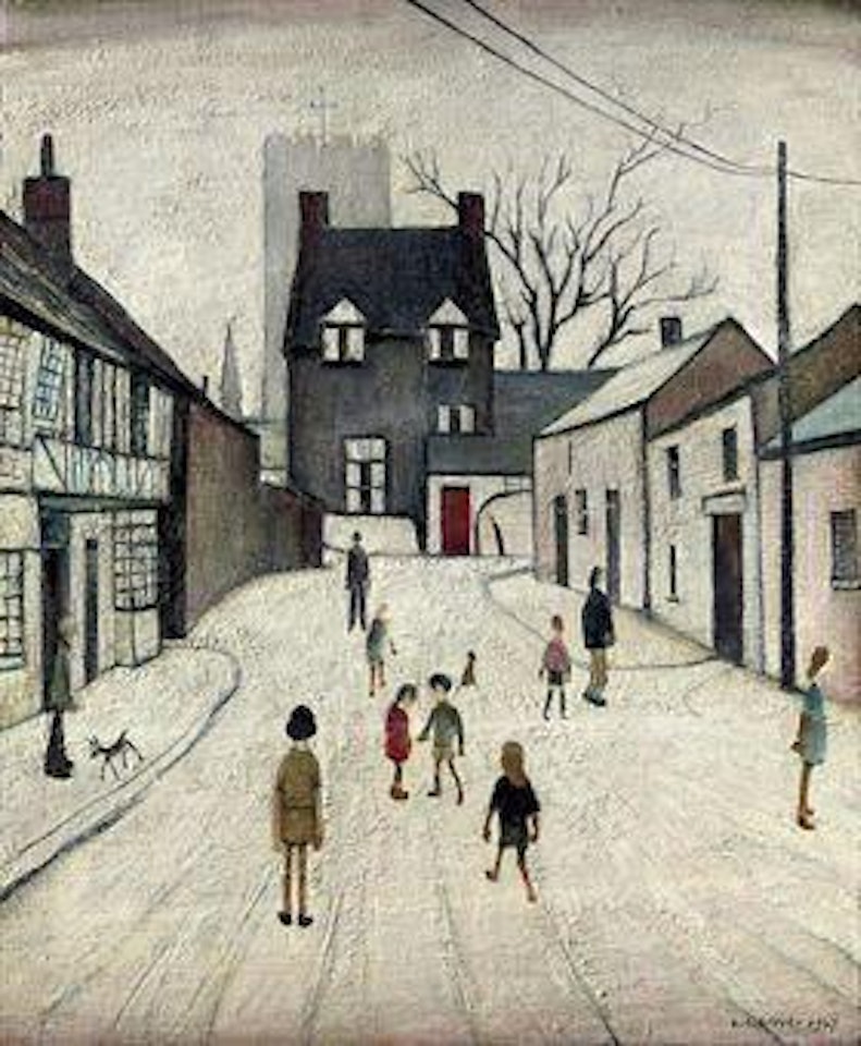 Street in Northleach by Laurence Stephen Lowry
