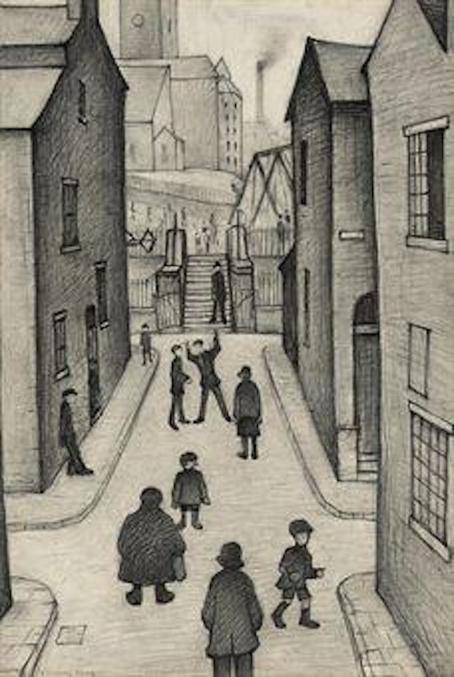 Study for The Steps, Irk Place by Laurence Stephen Lowry