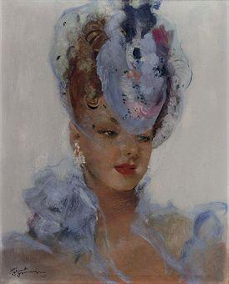 Femme au chapeau by Jean Gabriel Domergue