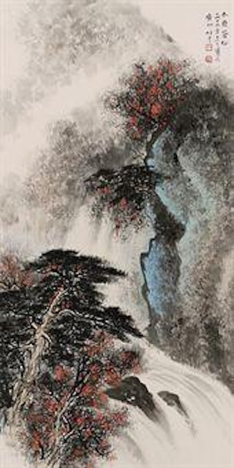 Pine Trees On Winter Mountains by Li Xiongcai