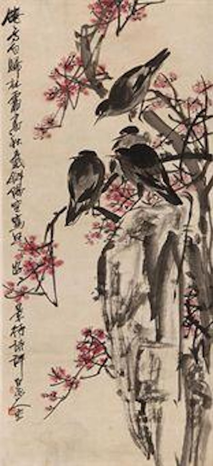 Birds And Prunus by Wang Zhen
