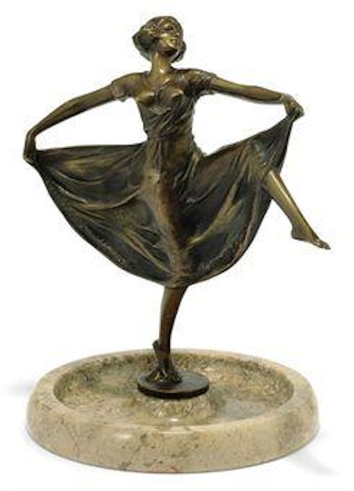 A Josef Lorenzl Patinated-bronze Figure by Josef Lorenzl