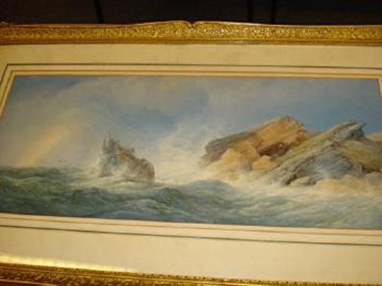 Wreck of a rocky coast by Edward Duncan