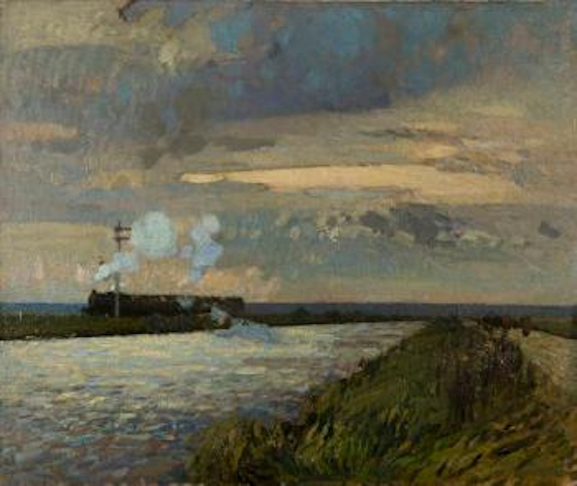 Beside the cut, Haddiscoe by John Arnesby Brown