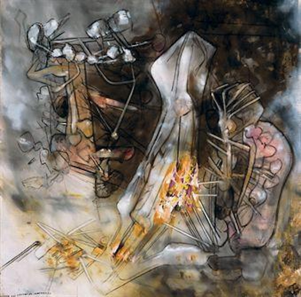 Tocar las cicatrices inhumanas by Roberto Matta