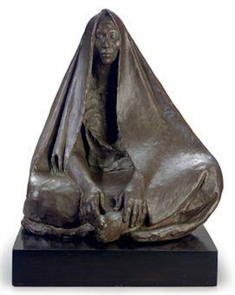 Mujer Sentada Con Rebozo Orante by Francisco Zuñiga