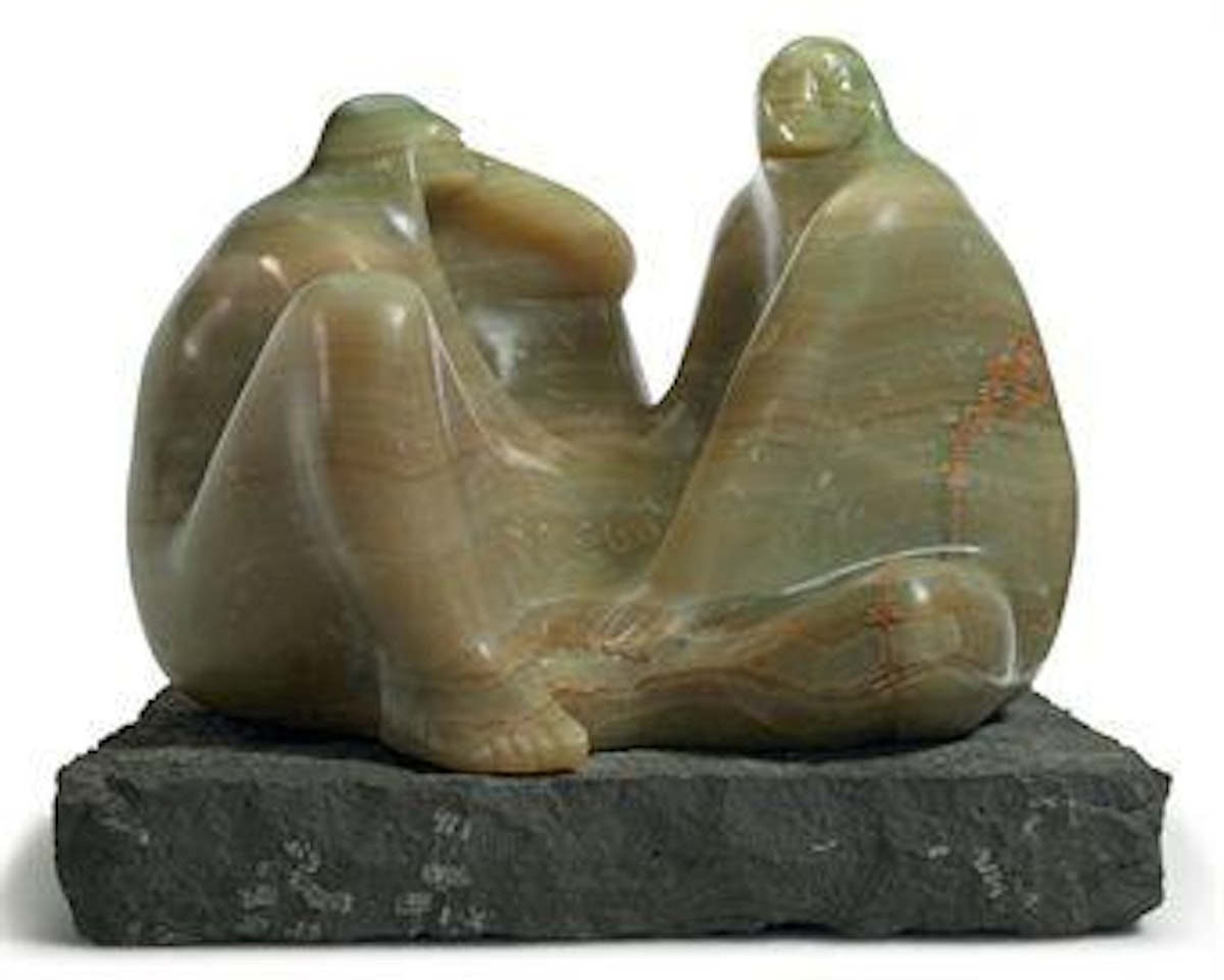 Madre e Hija Sentadas by Francisco Zuñiga