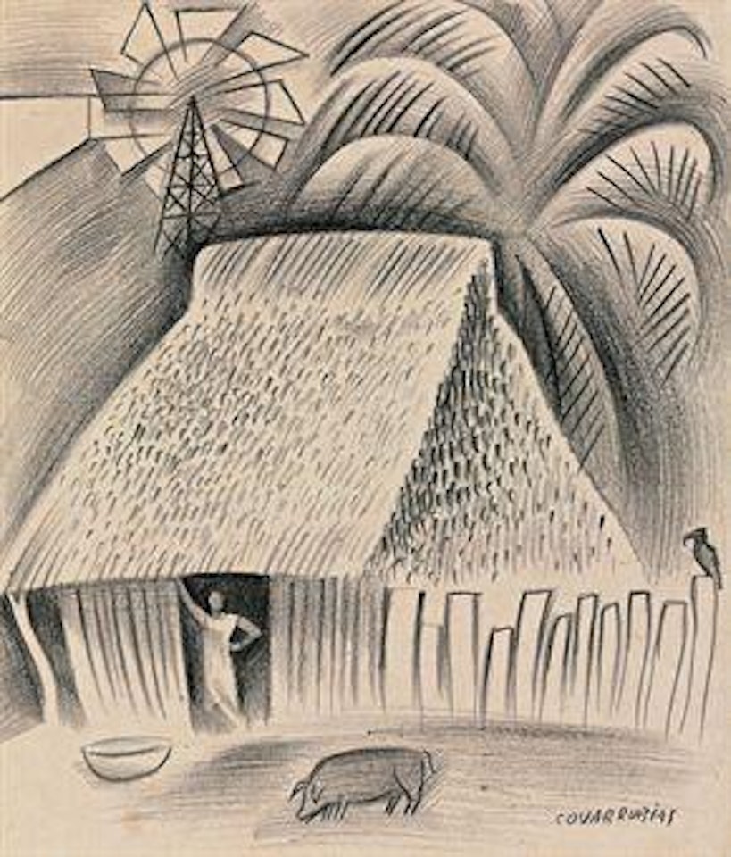 Untitled (Casa en Otiapa, Veracruz) by Miguel Covarrubias