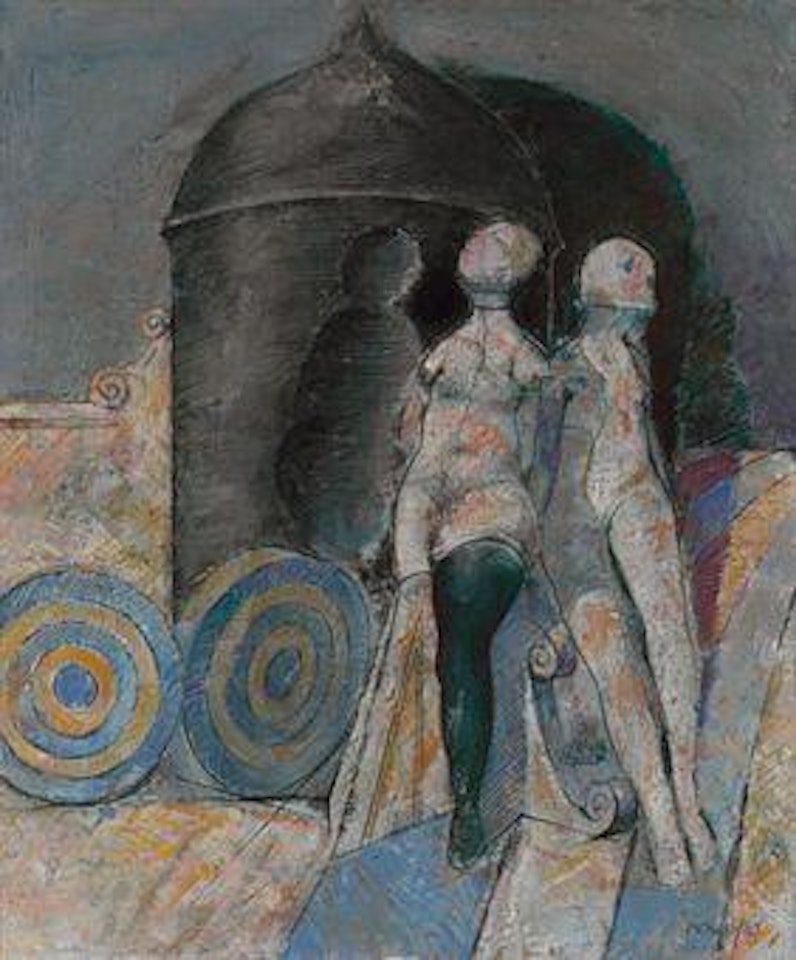 Figures and Tower by Armando Morales