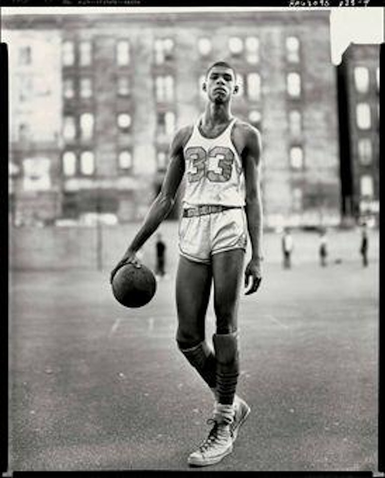 Lew Alcindor, 61st Street and Amsterdam Avenue, New York City, May 2, 1963 by Richard Avedon