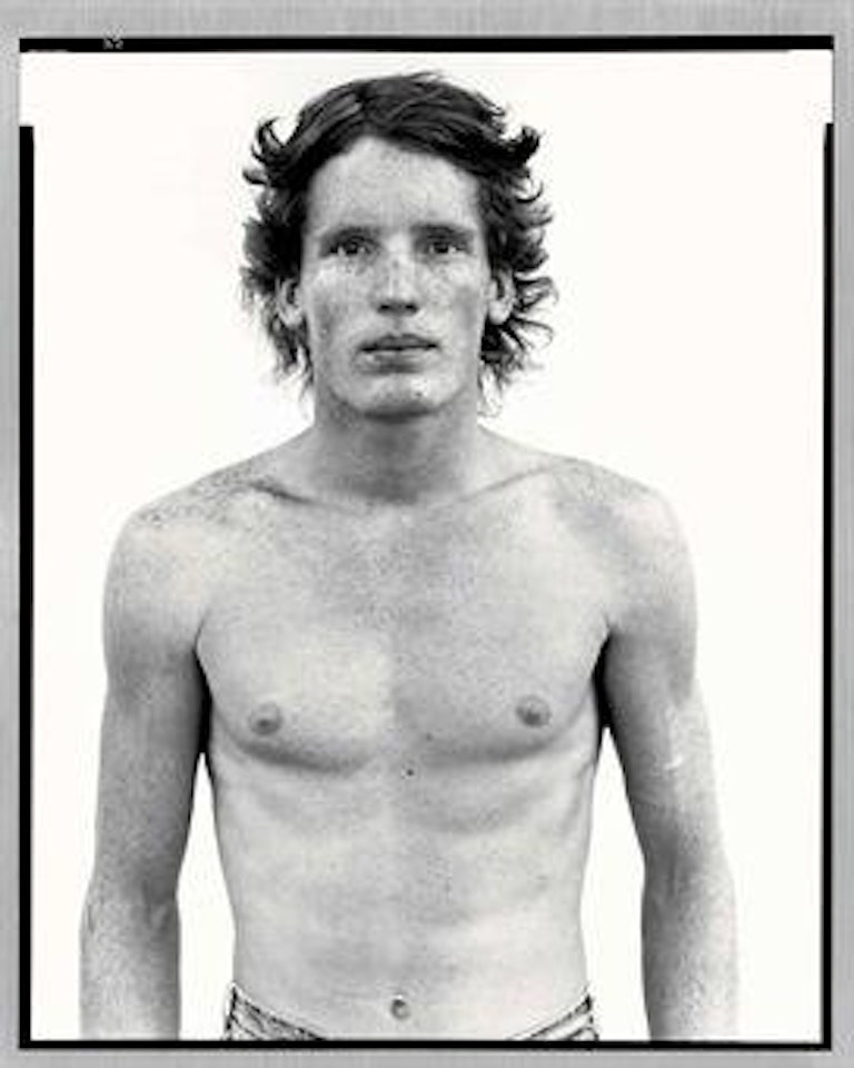Jay Greene, grain thresher, Burley, Idaho, 8-19-83 by Richard Avedon