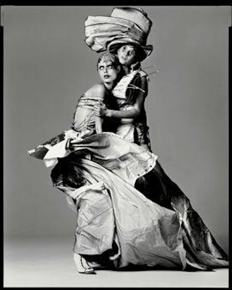 Malgosia Bela and Gisele Bündchen, Dresses by Dior Couture, New York City, March 13, 2000 by Richard Avedon
