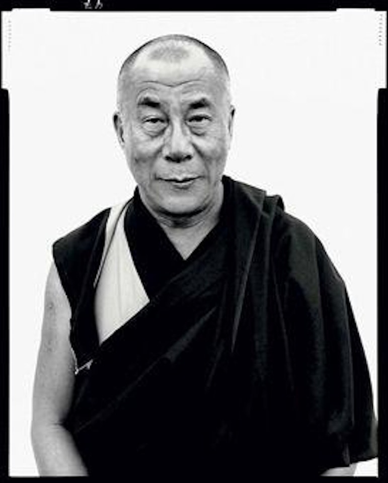 His Holiness The Dalai Lama, Kamataka, India, January 1998 by Richard Avedon