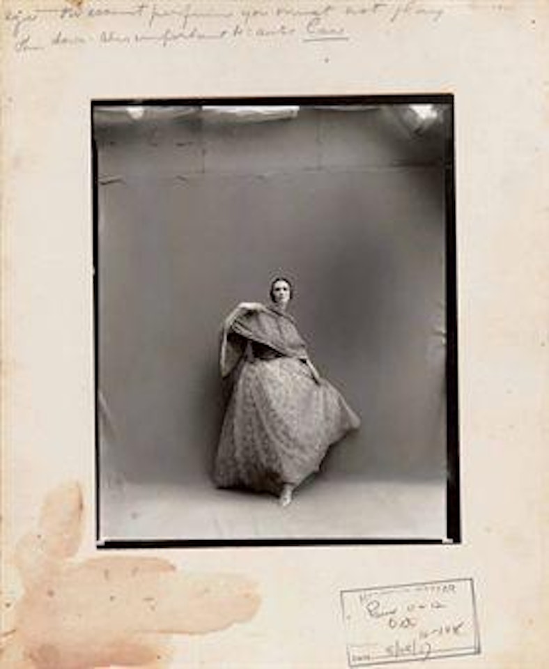 Carmen, evening dress by Lanvin-Castillo, Paris studio, August 1957 by Richard Avedon