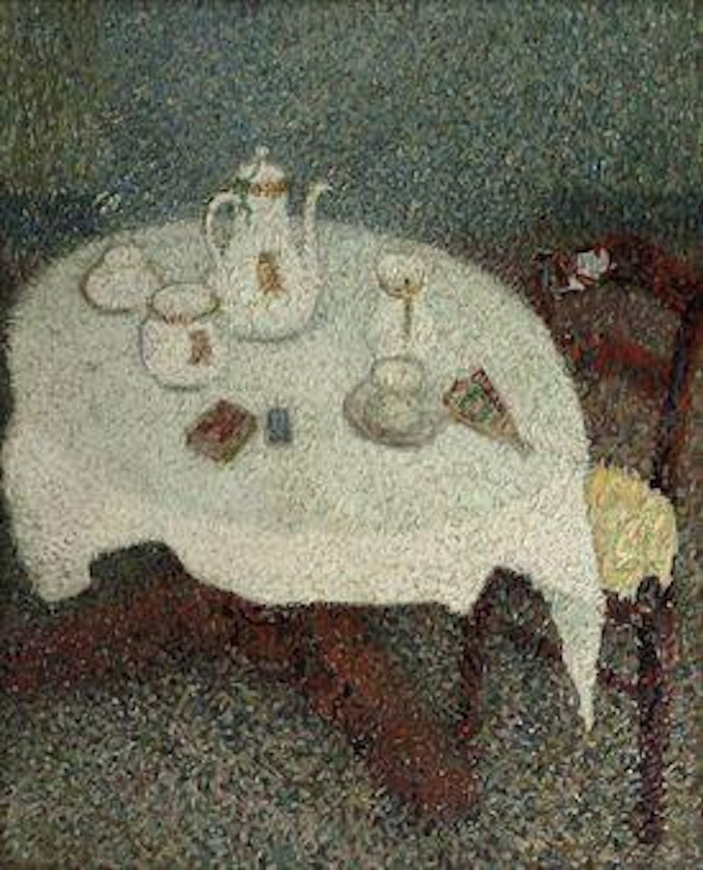 De witte tafel: tea time by Leon de Smet