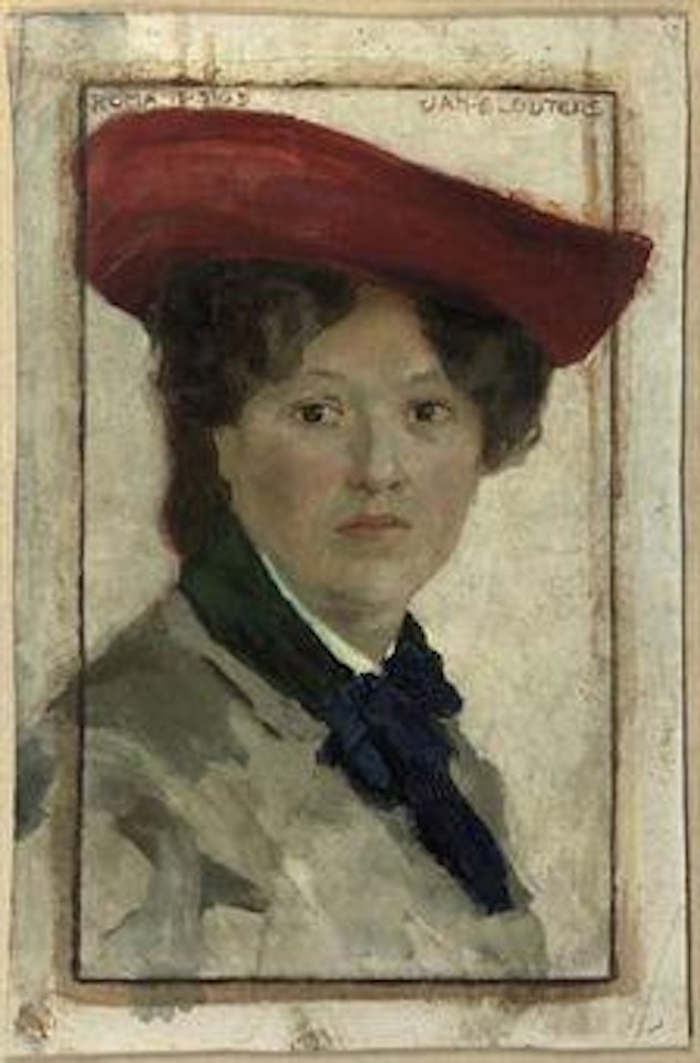 Portrait of Bertha Langerhorst, the first wife of the artist by Jan Sluyters