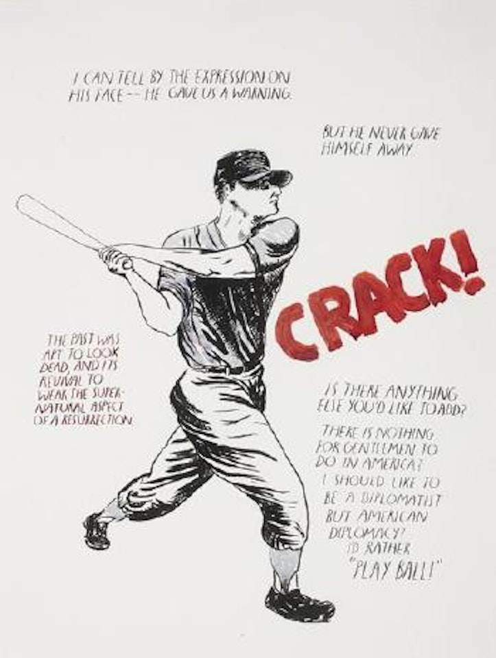 Untitled (Crack...Play ball) by Raymond Pettibon