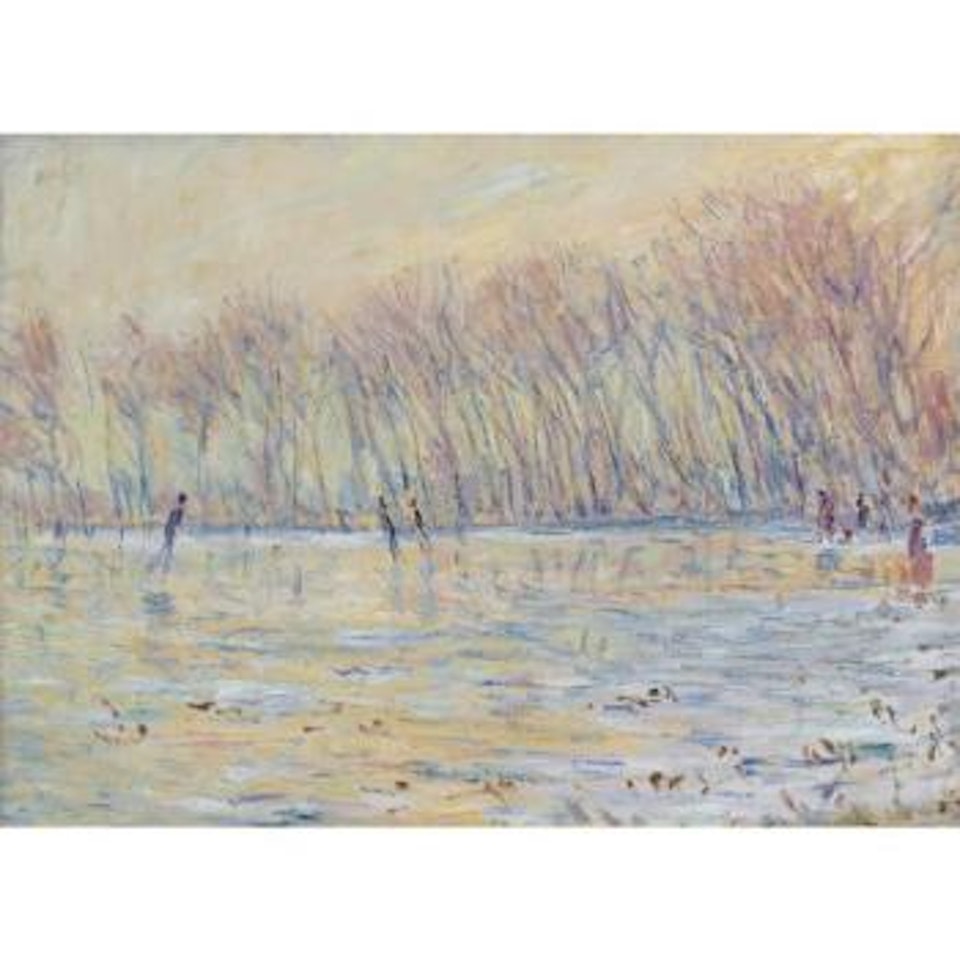 Les Patineurs À Giverny by Claude Monet