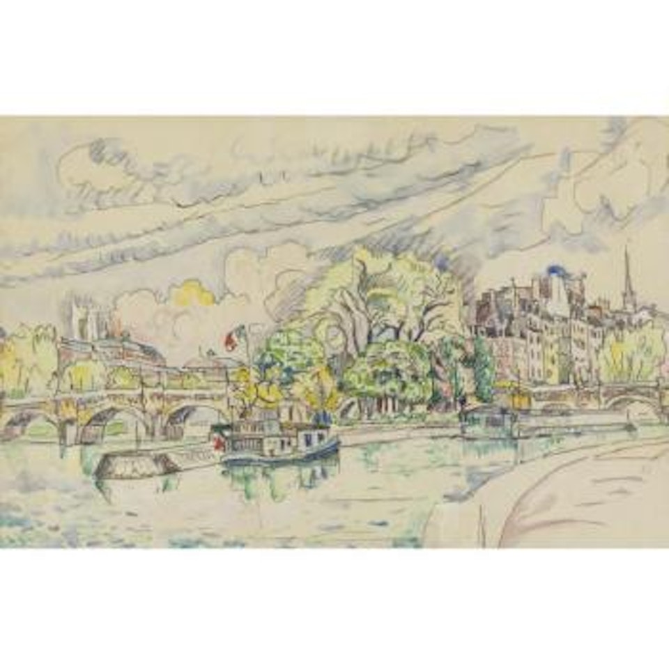 La Seine Au Vert-galant by Paul Signac