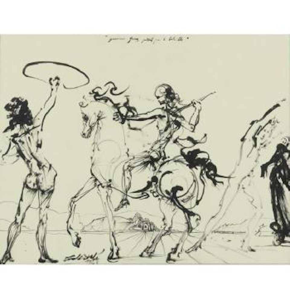 Guerriers Grecs Portant Pour La Bataille by Salvador Dali