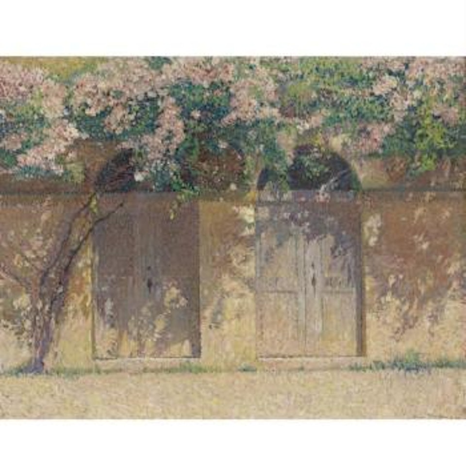 Portes Jumelles Sous Un Rosier Grimpant by Henri Jean Guillaume Martin