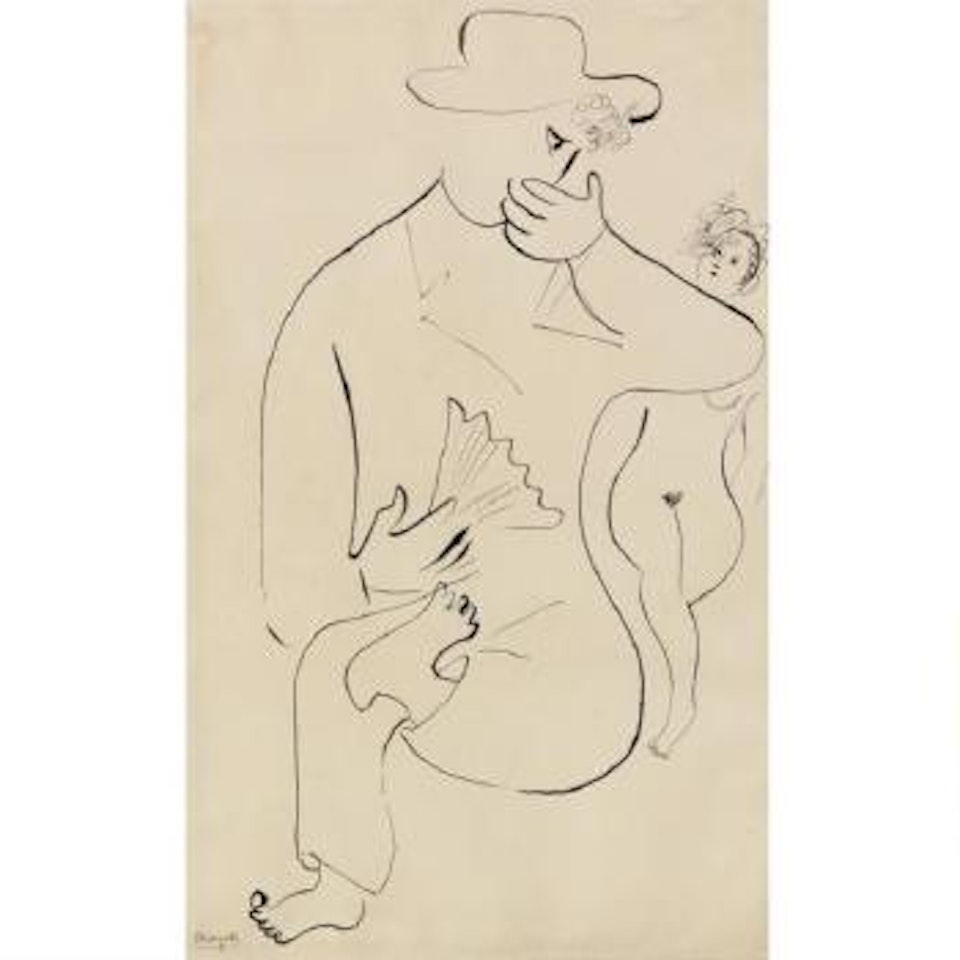Jeune Homme À L'éventail by Marc Chagall