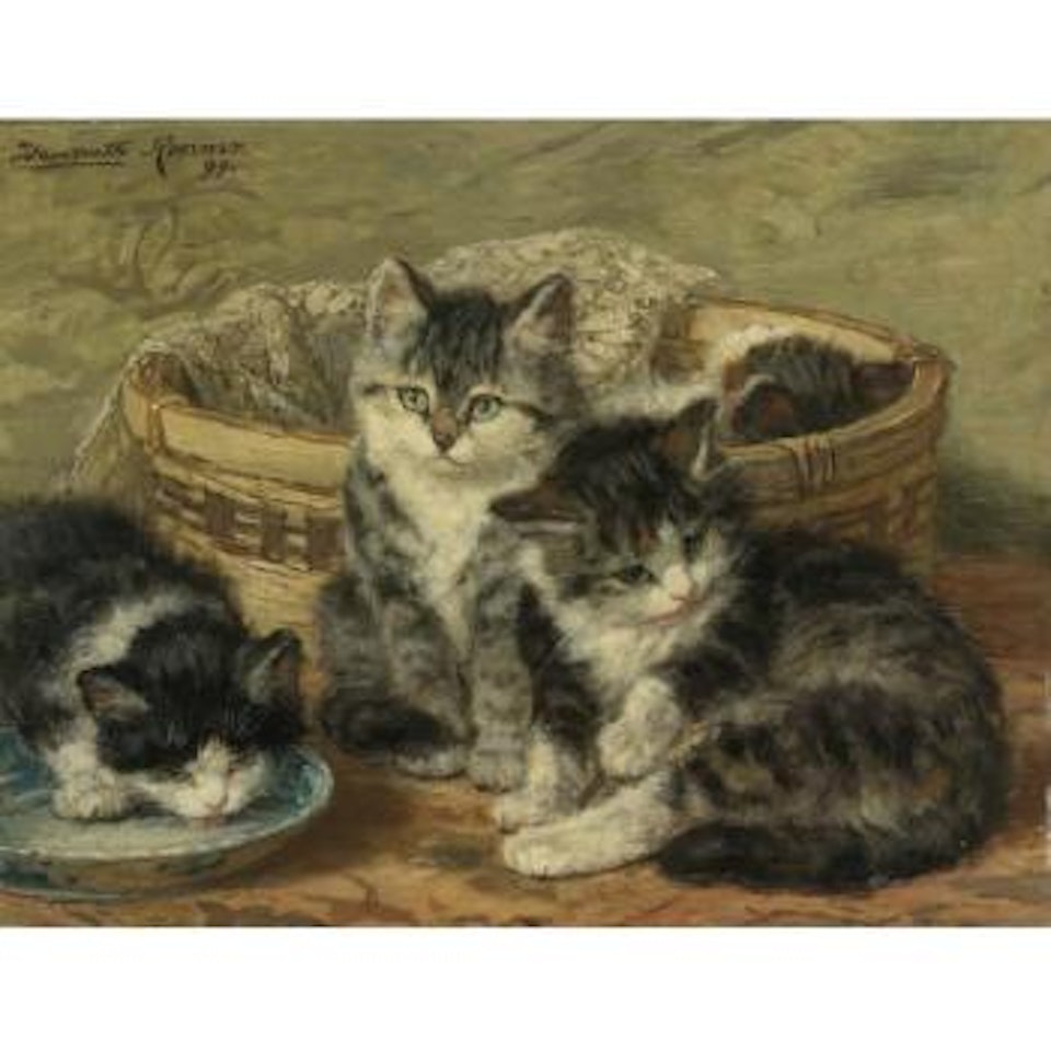 Four Kittens by Henriette Ronner-Knip