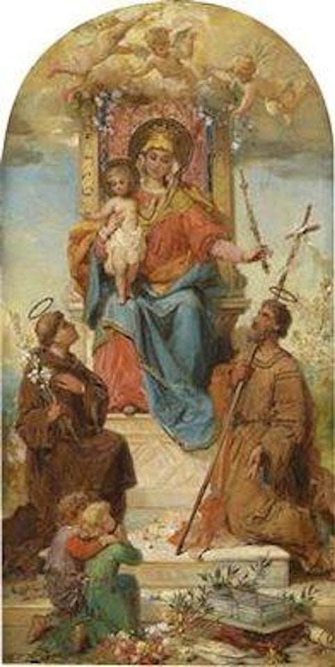 Sketch for the Votive Image in the Chapel of the Hans von Sieberer Orphanage by Hans Zatzka