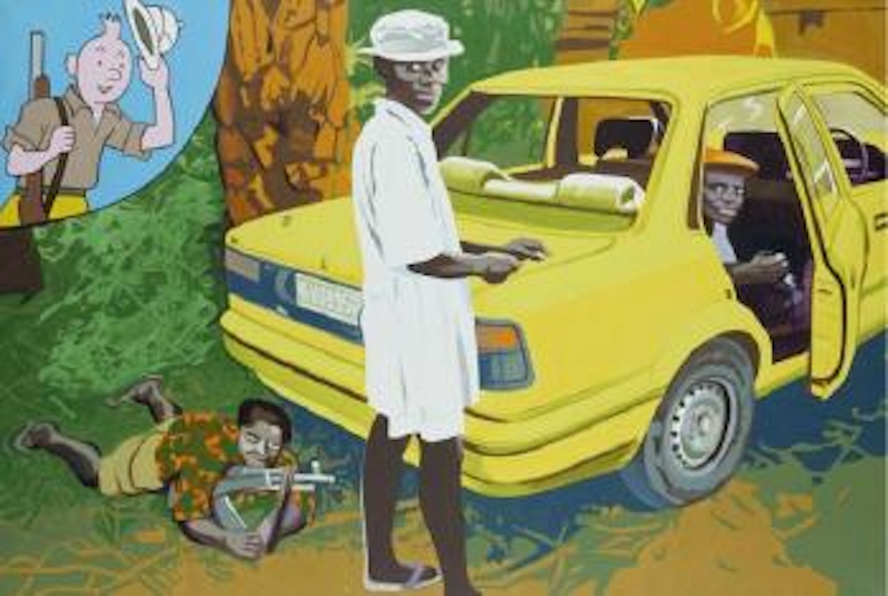 Coucou Congo, d'AP photo G. Tillim-Yu by Bernard Rancillac