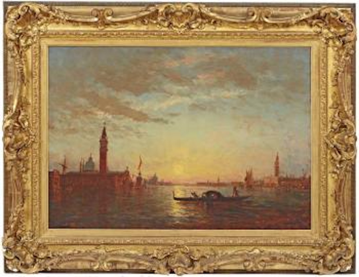Le soir sur San Giorgio by Félix Ziem