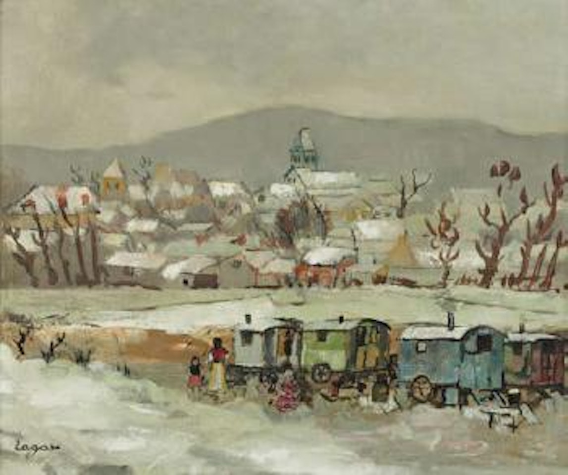 Le camp de Romamichels by Celso Lagar