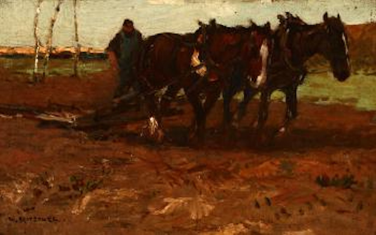 Plowing near Monterey by William Ritschel