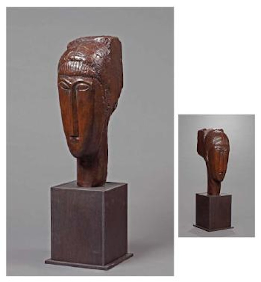 Tête de jeune fille à la frange by Amedeo Modigliani