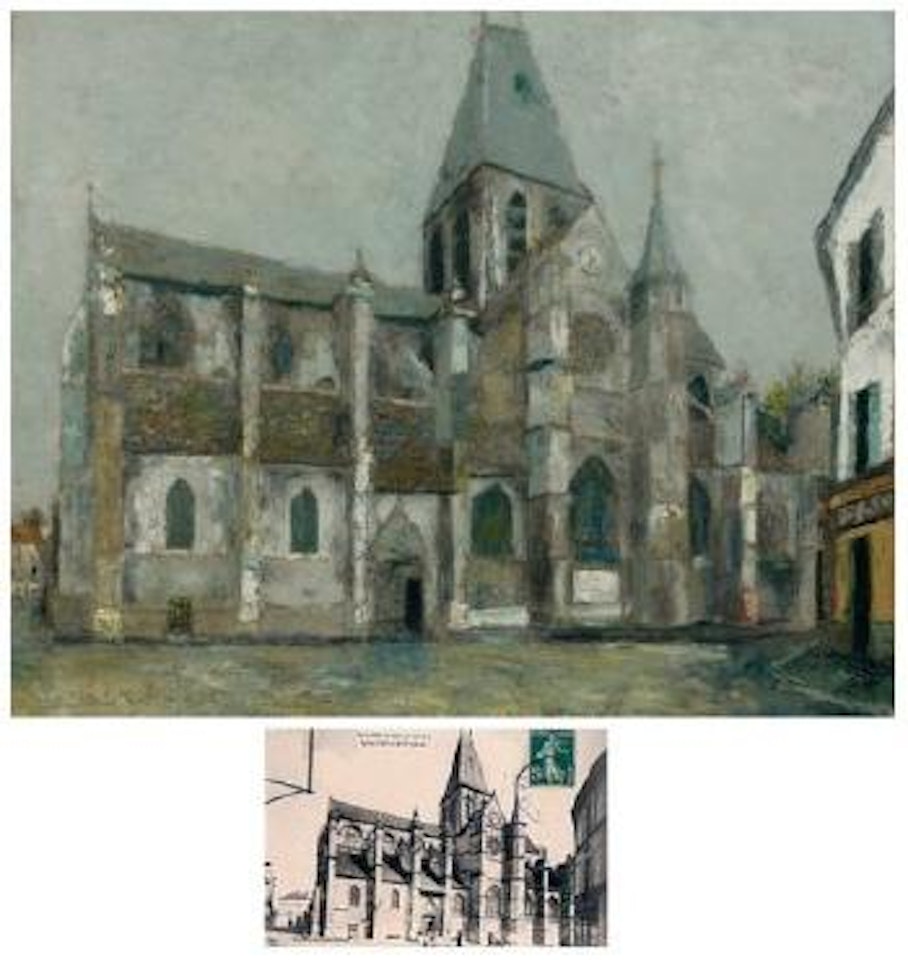 Eglise de Villiers-le-Bel (Val d'oise) by Maurice Utrillo
